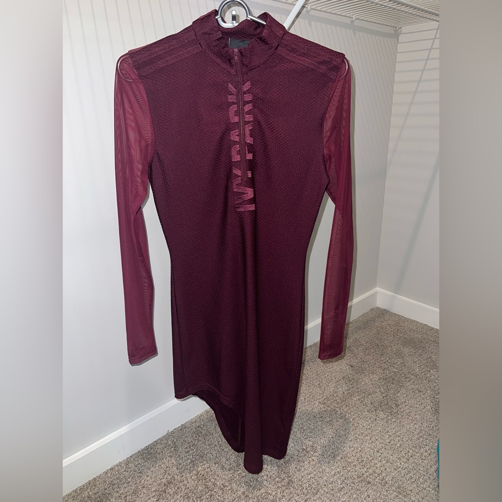 IVY PARK Asymmetrical Long Sleeve Dress
